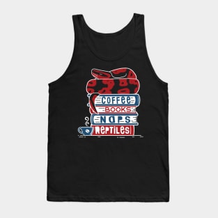 Coffee Books Naps Reptiles Tank Top